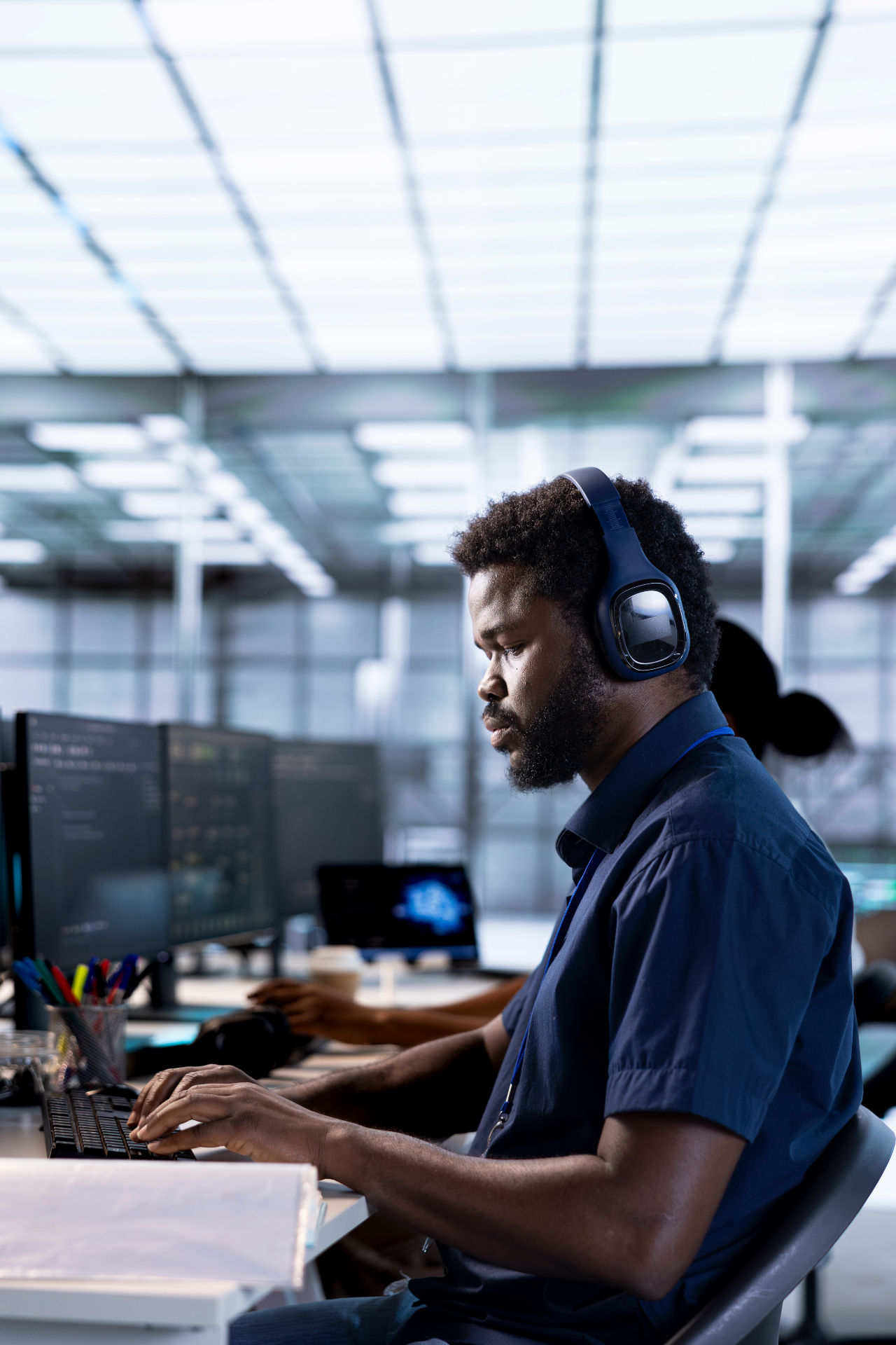 IT professional managing vehicle administration systems